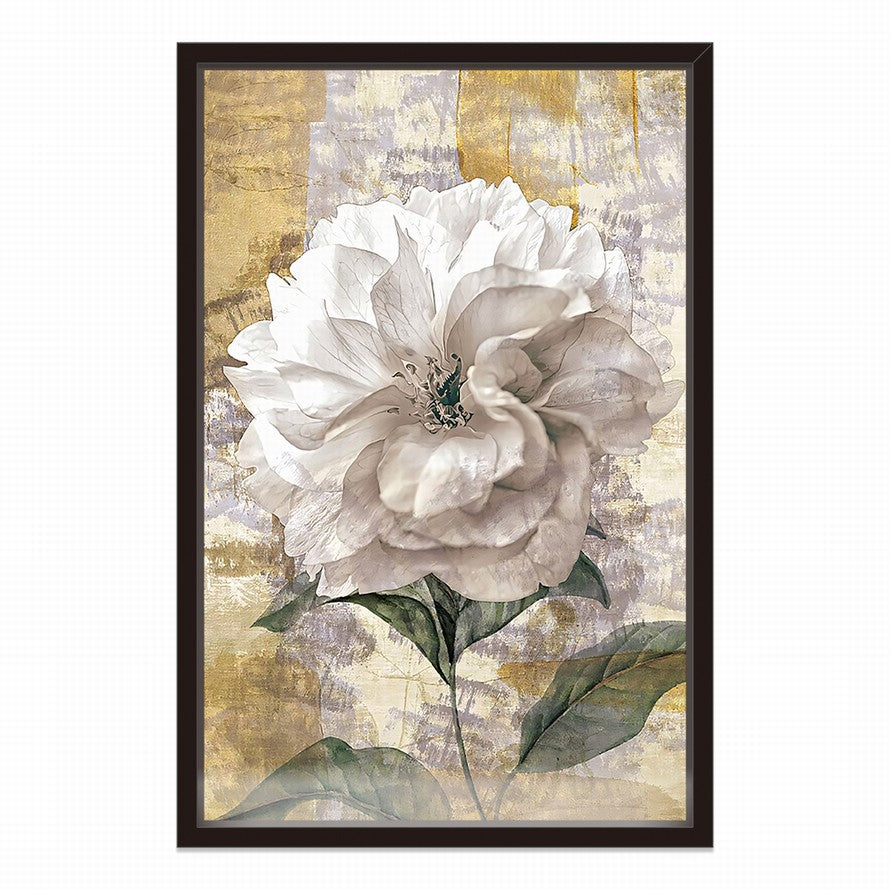 Serenity in White Petals Oil Painting