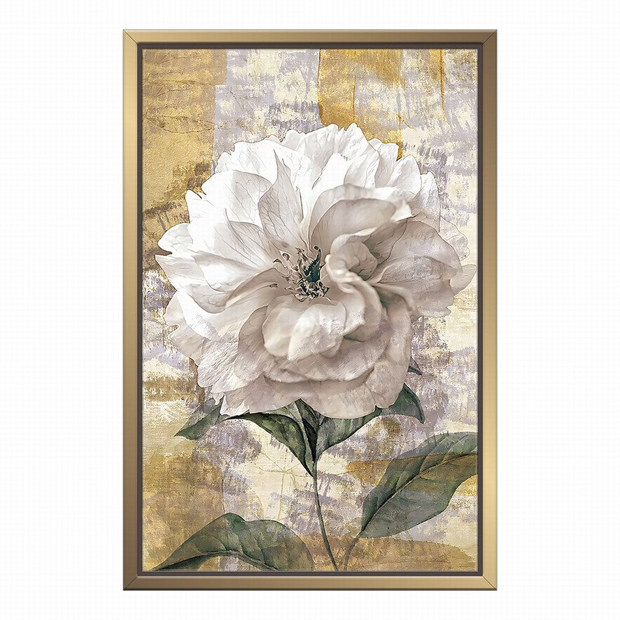 Serenity in White Petals Oil Painting