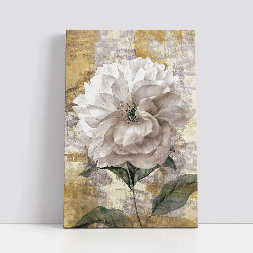 Serenity in White Petals Oil Painting