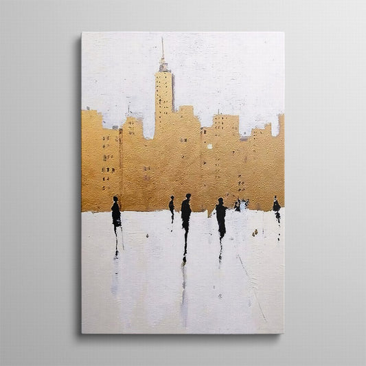 Umber Echoes in Architecture Canvas