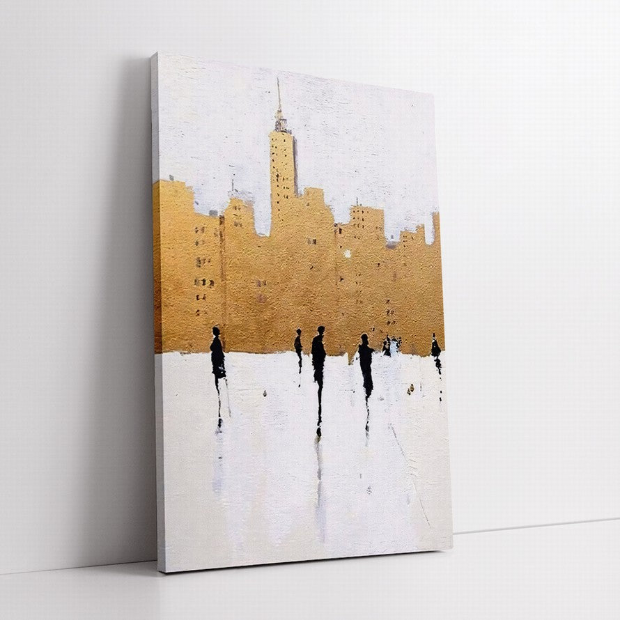 Umber Echoes in Architecture Canvas