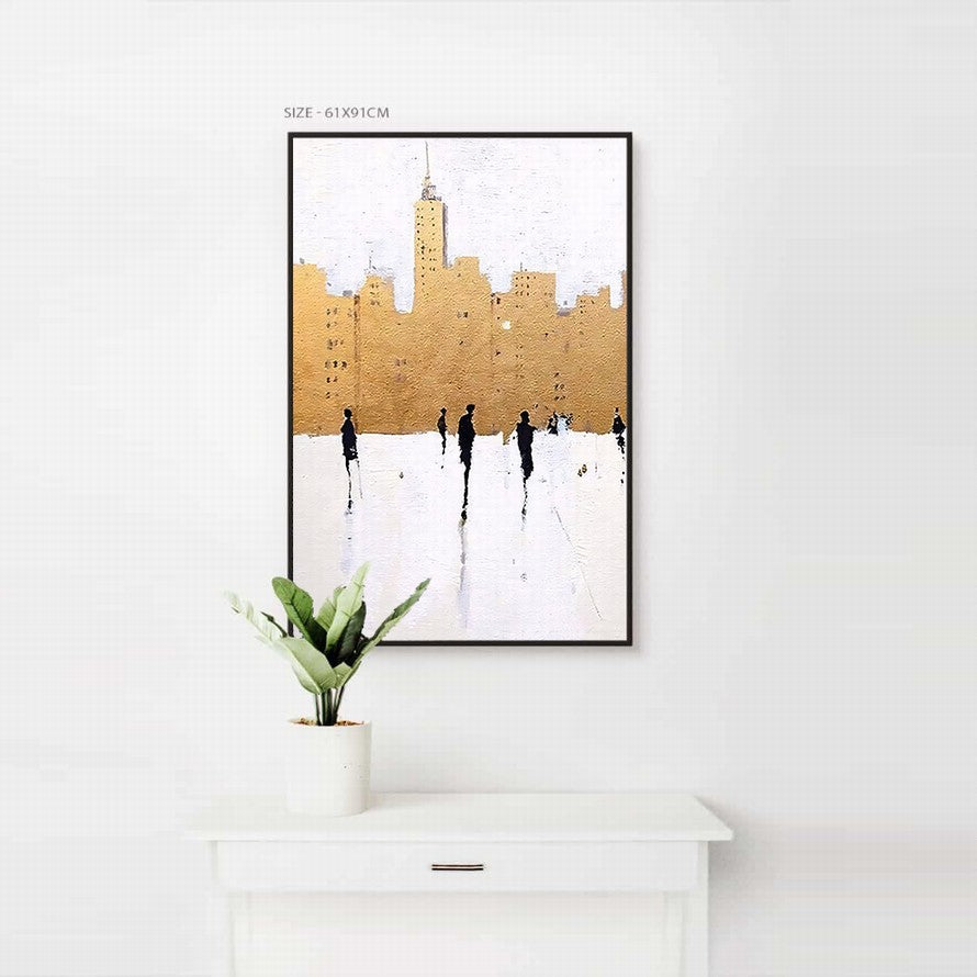Umber Echoes in Architecture Canvas