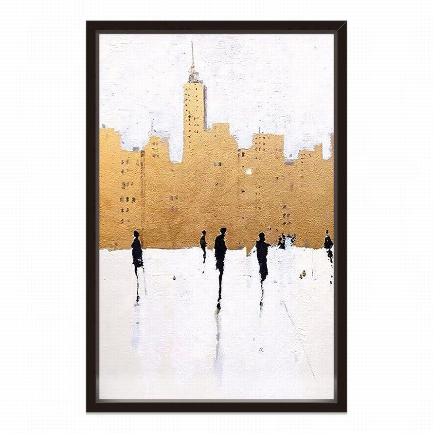 Umber Echoes in Architecture Canvas