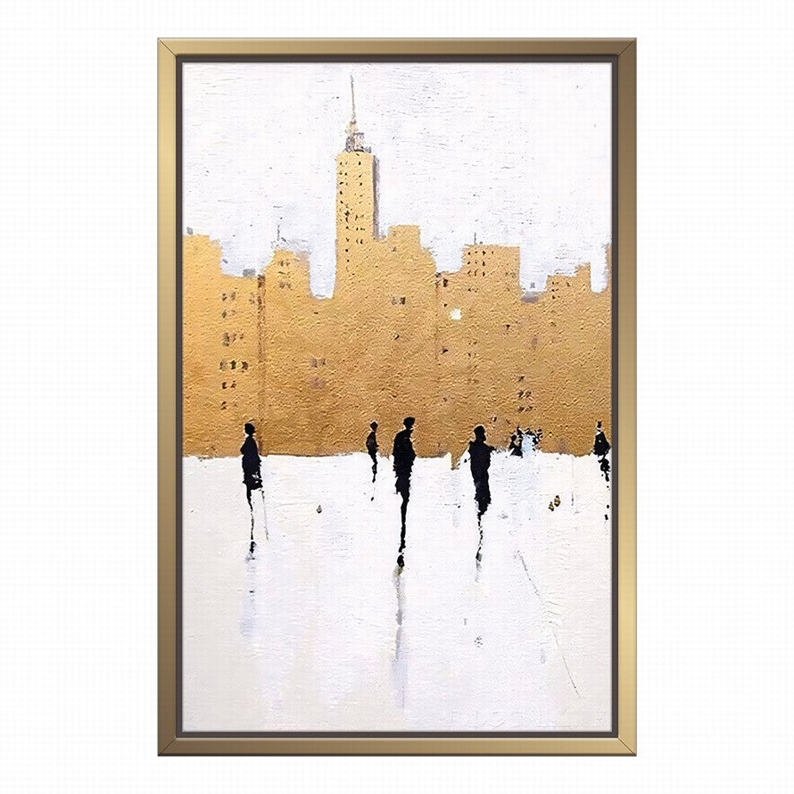 Umber Echoes in Architecture Canvas