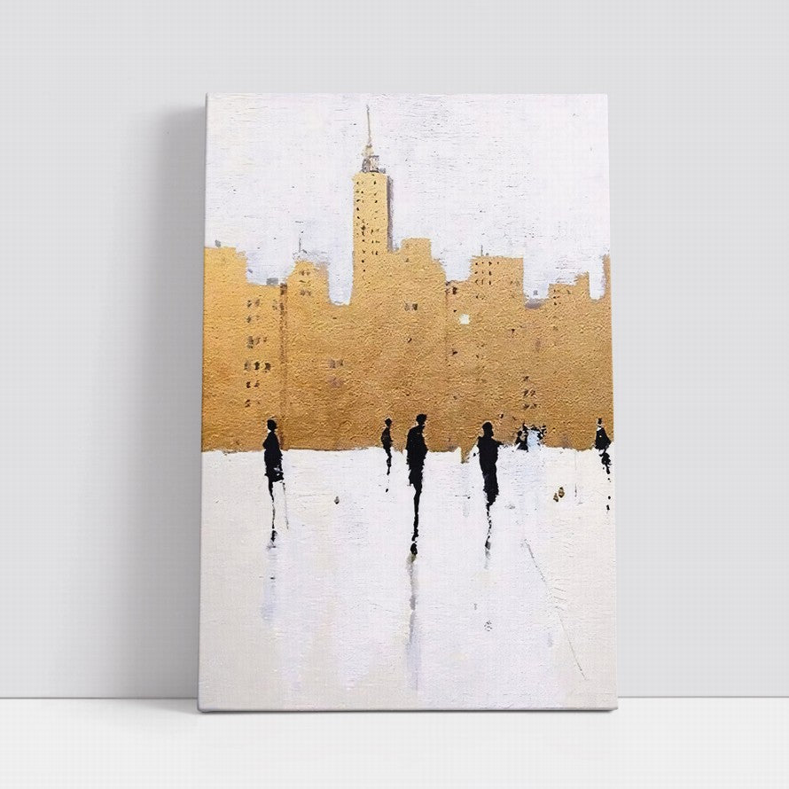 Umber Echoes in Architecture Canvas