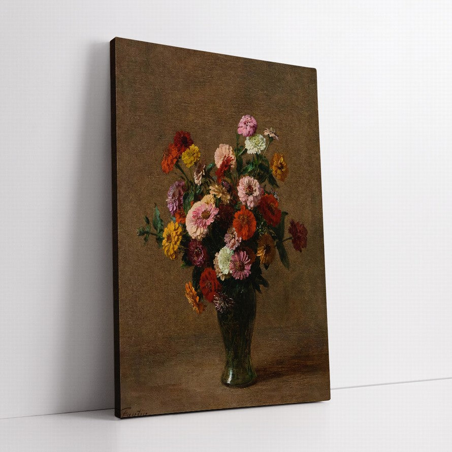 Eternal Amber Floral Embrace Oil Painting