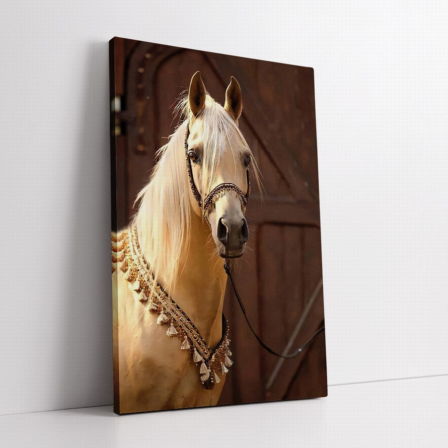 Luminous Beauty of a White Horse, Silent Strength