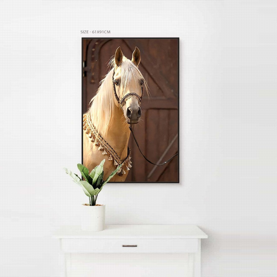 Luminous Beauty of a White Horse, Silent Strength