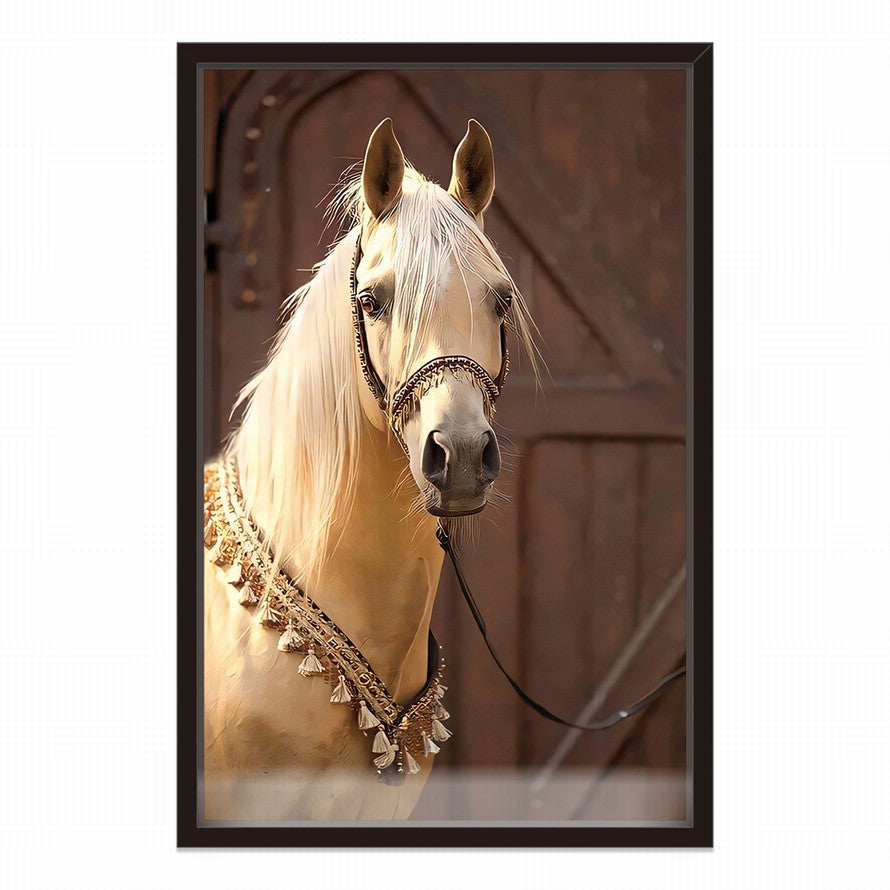Luminous Beauty of a White Horse, Silent Strength