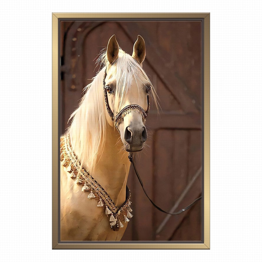 Luminous Beauty of a White Horse, Silent Strength