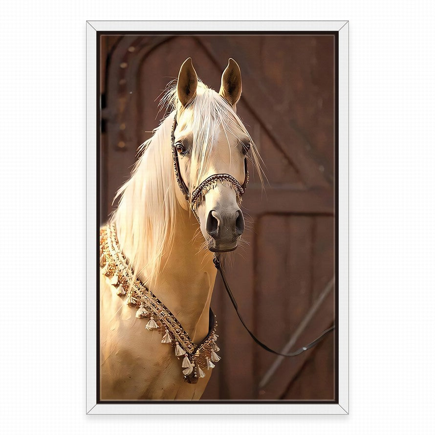 Luminous Beauty of a White Horse, Silent Strength