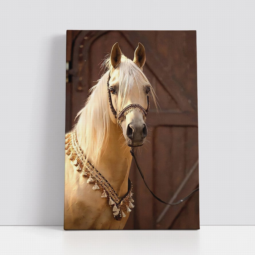 Luminous Beauty of a White Horse, Silent Strength
