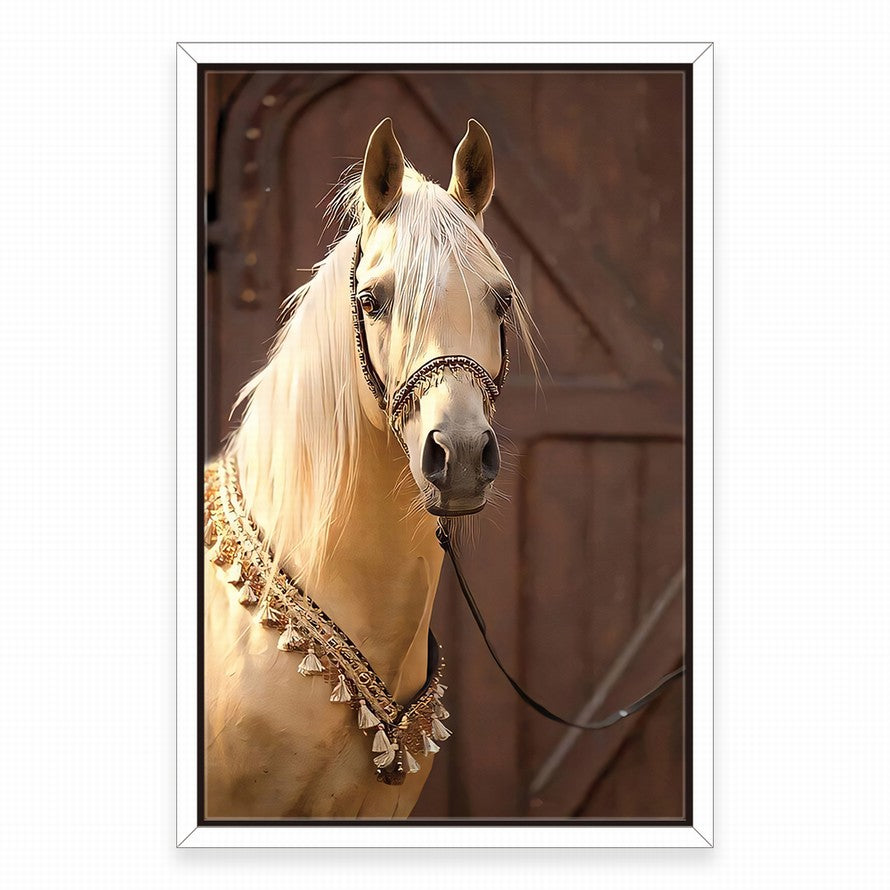 Luminous Beauty of a White Horse, Silent Strength