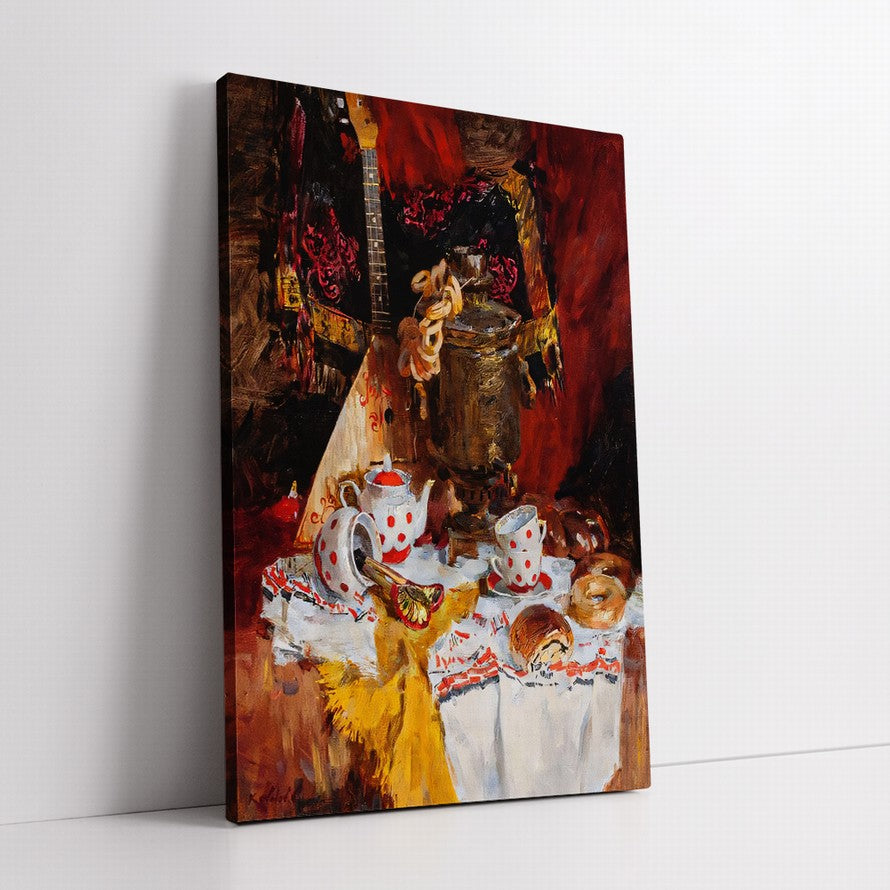 Rhythmic Hues, Vibrant Strings Oil Painting