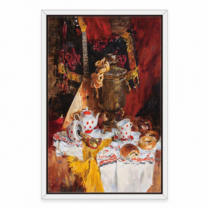 Rhythmic Hues, Vibrant Strings Oil Painting