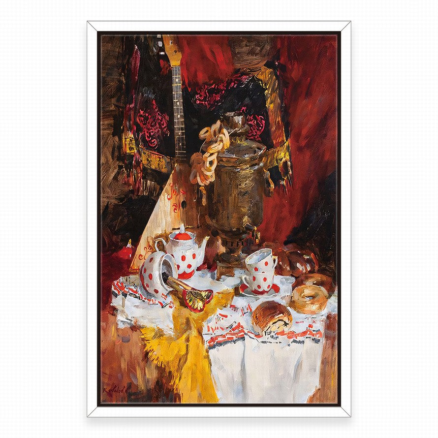 Rhythmic Hues, Vibrant Strings Oil Painting