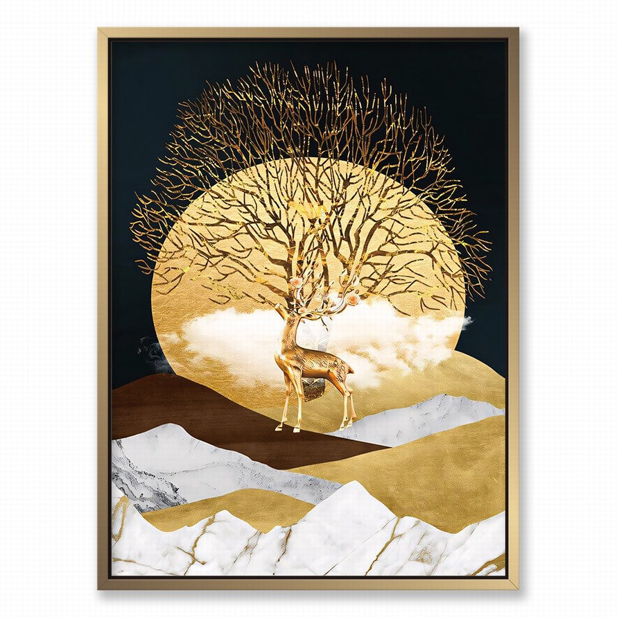 Silhouetted Grace, Lunar Dance Canvas