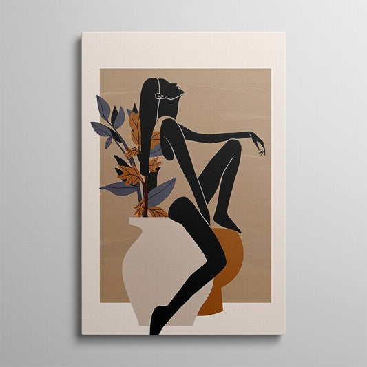 Repose: Nature's Embrace Blooms Canvas