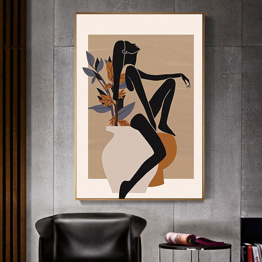 Repose: Nature's Embrace Blooms Canvas