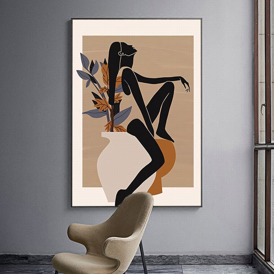 Repose: Nature's Embrace Blooms Canvas