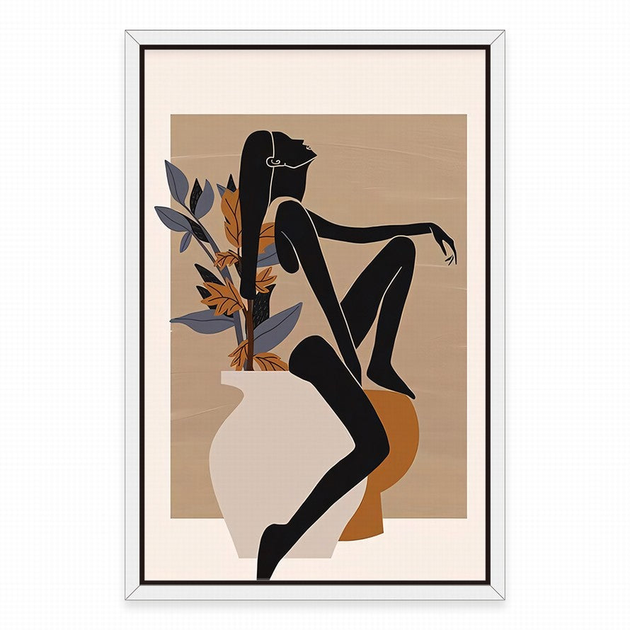 Repose: Nature's Embrace Blooms Canvas