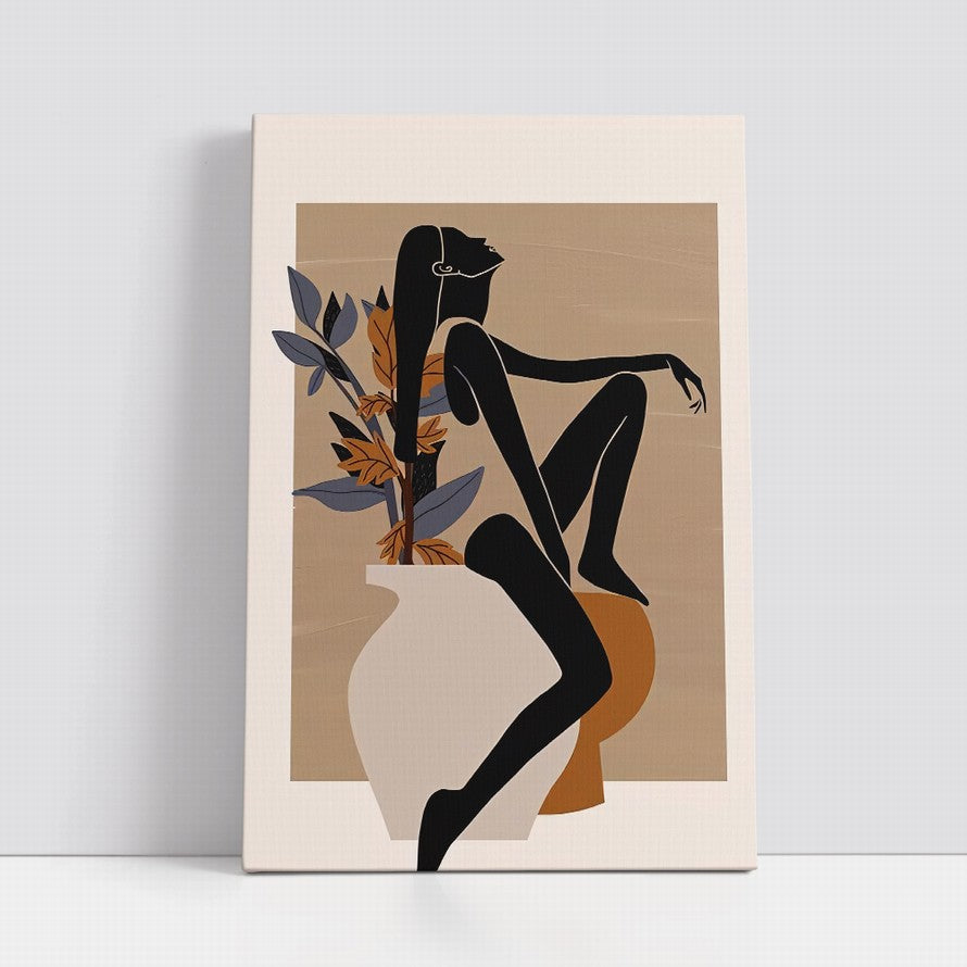 Repose: Nature's Embrace Blooms Canvas