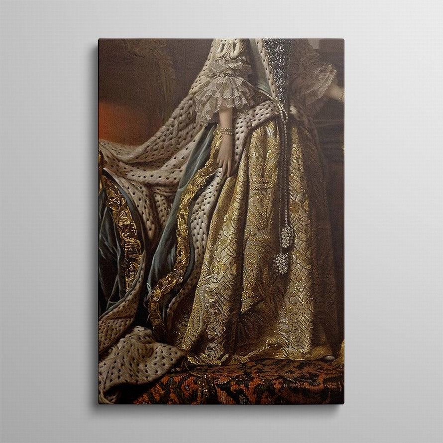Golden Threads, Timeless Elegance Canvas