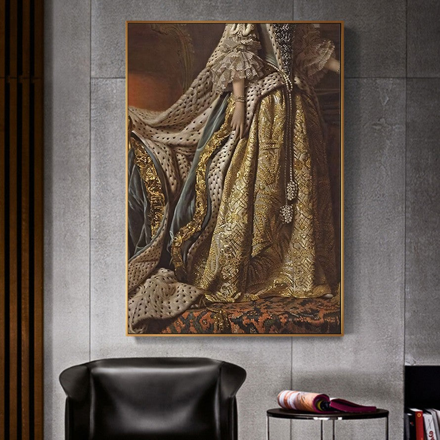 Golden Threads, Timeless Elegance Canvas