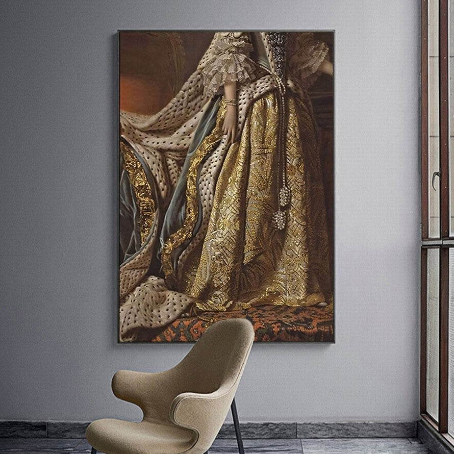 Golden Threads, Timeless Elegance Canvas