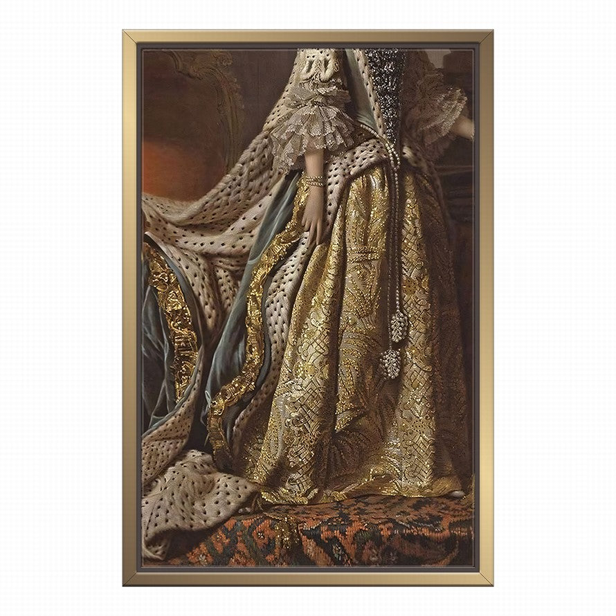 Golden Threads, Timeless Elegance Canvas