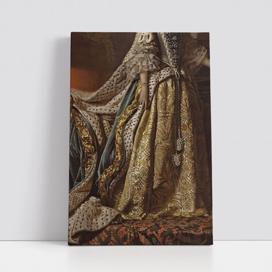 Golden Threads, Timeless Elegance Canvas