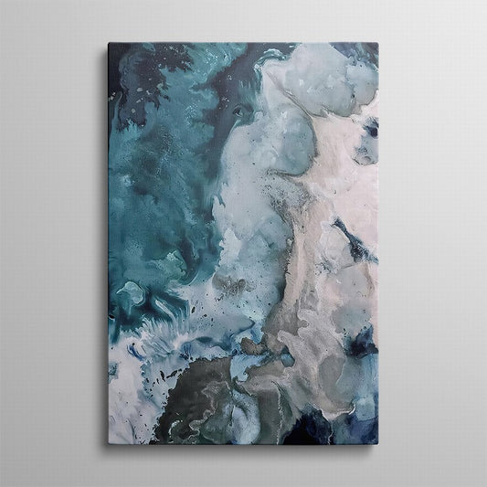 Eternal Blue, Whispering Tides Canvas