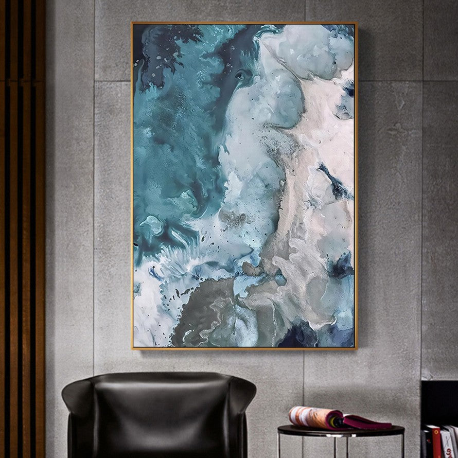 Eternal Blue, Whispering Tides Canvas