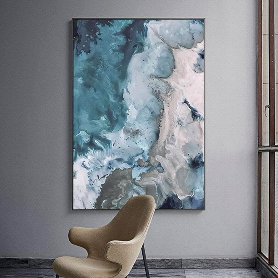 Eternal Blue, Whispering Tides Canvas