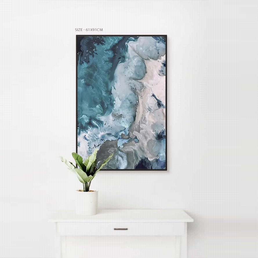 Eternal Blue, Whispering Tides Canvas