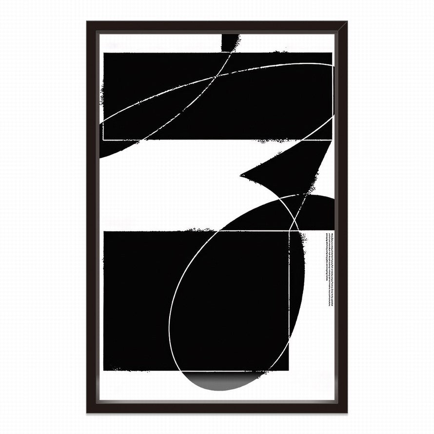 Black and White Hues Pattern Canvas