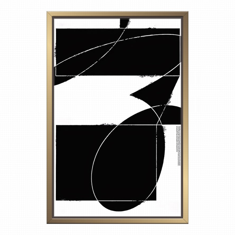 Black and White Hues Pattern Canvas