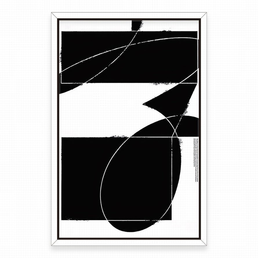 Black and White Hues Pattern Canvas