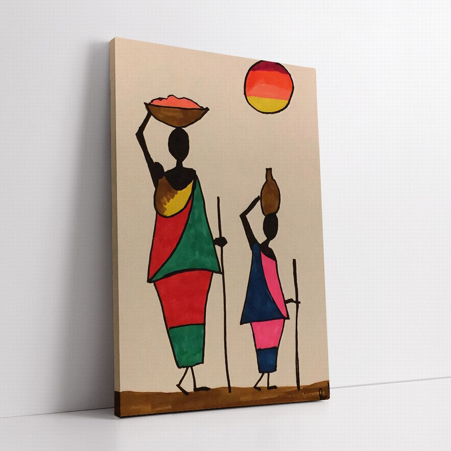 Color Art African People Illustration