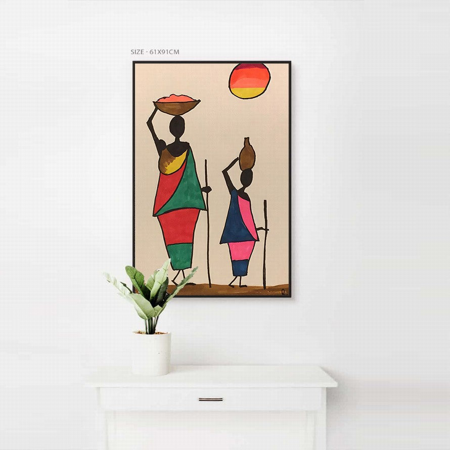 Color Art African People Illustration
