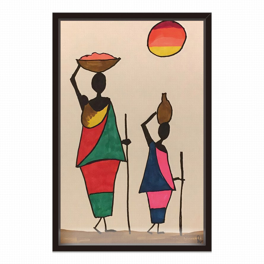Color Art African People Illustration