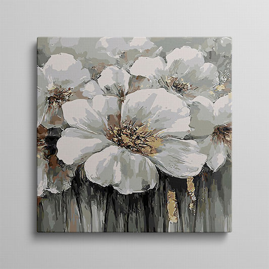 Whisper of White Petals Oil Painting