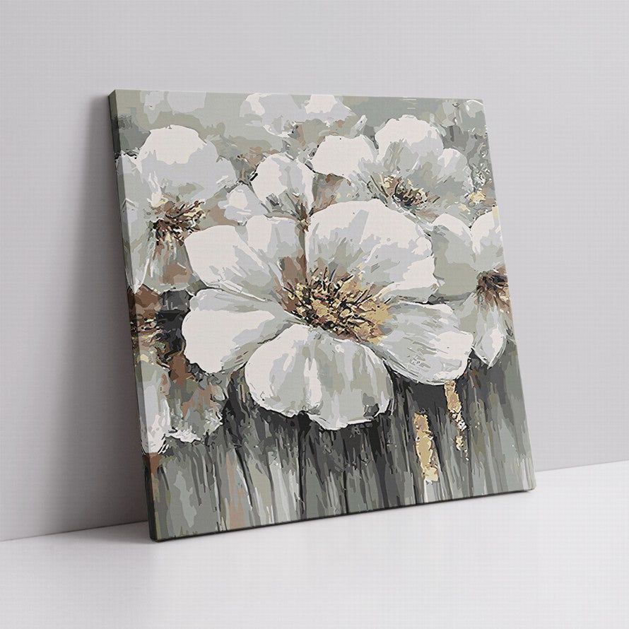 Whisper of White Petals Oil Painting