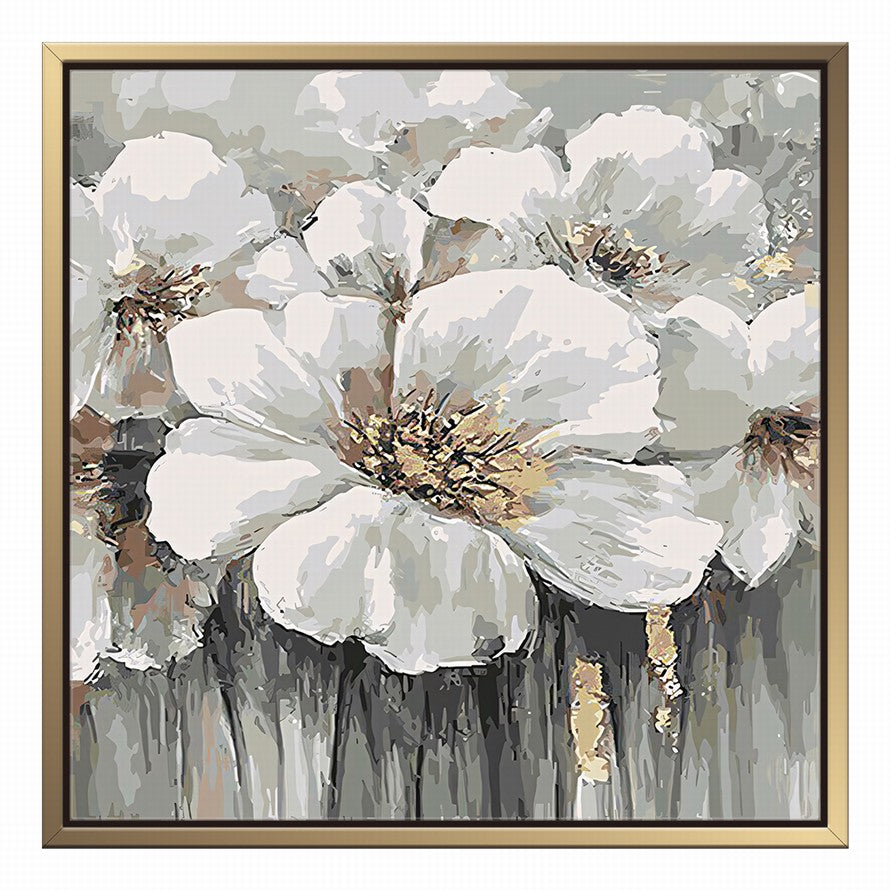 Whisper of White Petals Oil Painting