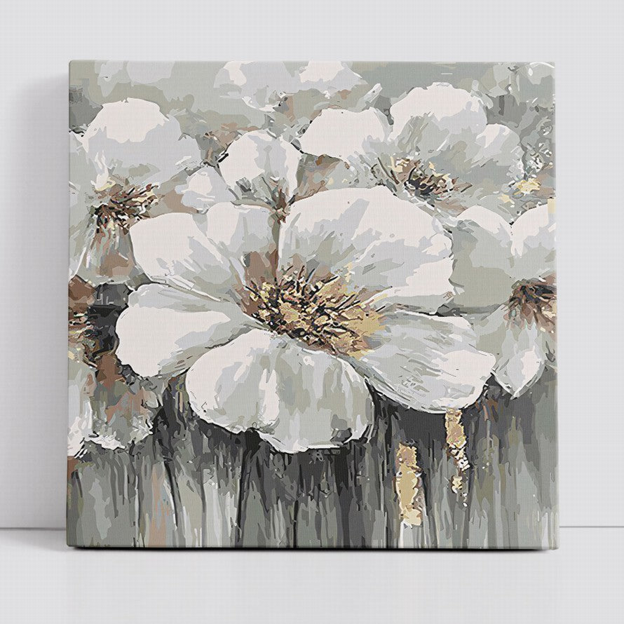 Whisper of White Petals Oil Painting
