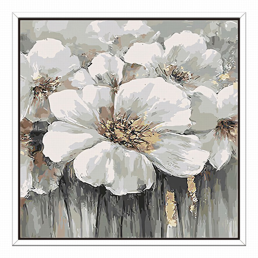 Whisper of White Petals Oil Painting