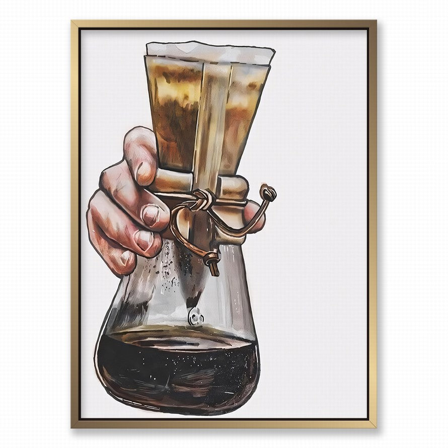 Coffee Filter, Gentle Hold Oil Canvas