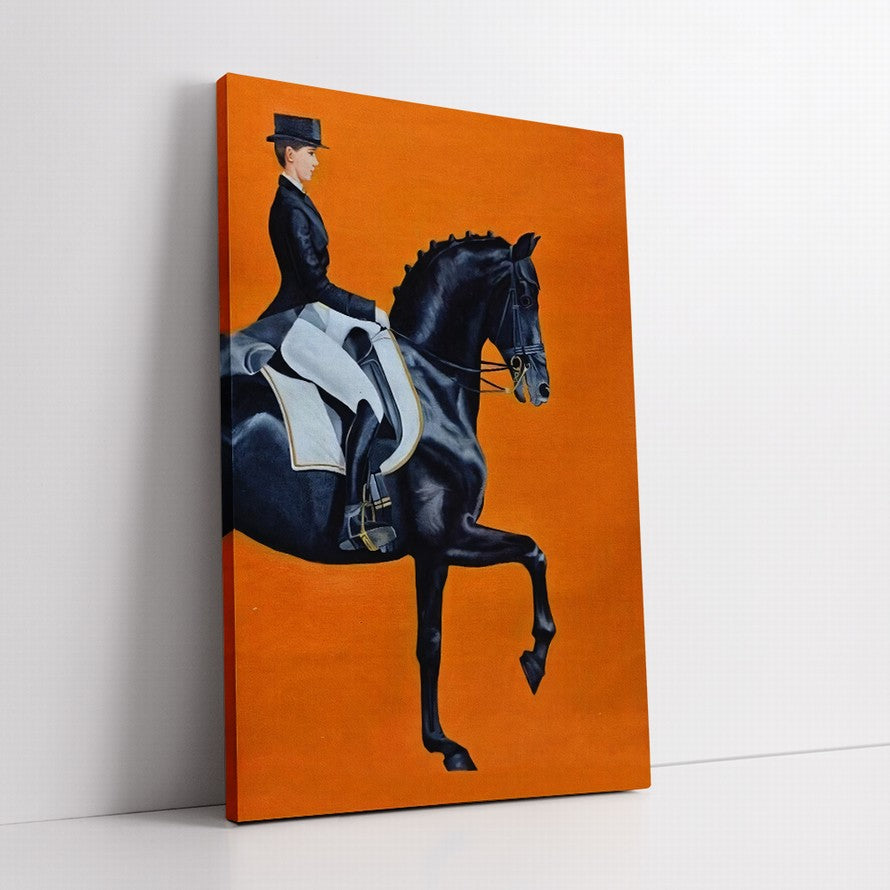 Midnight Rider, Tangerine Sky Canvas