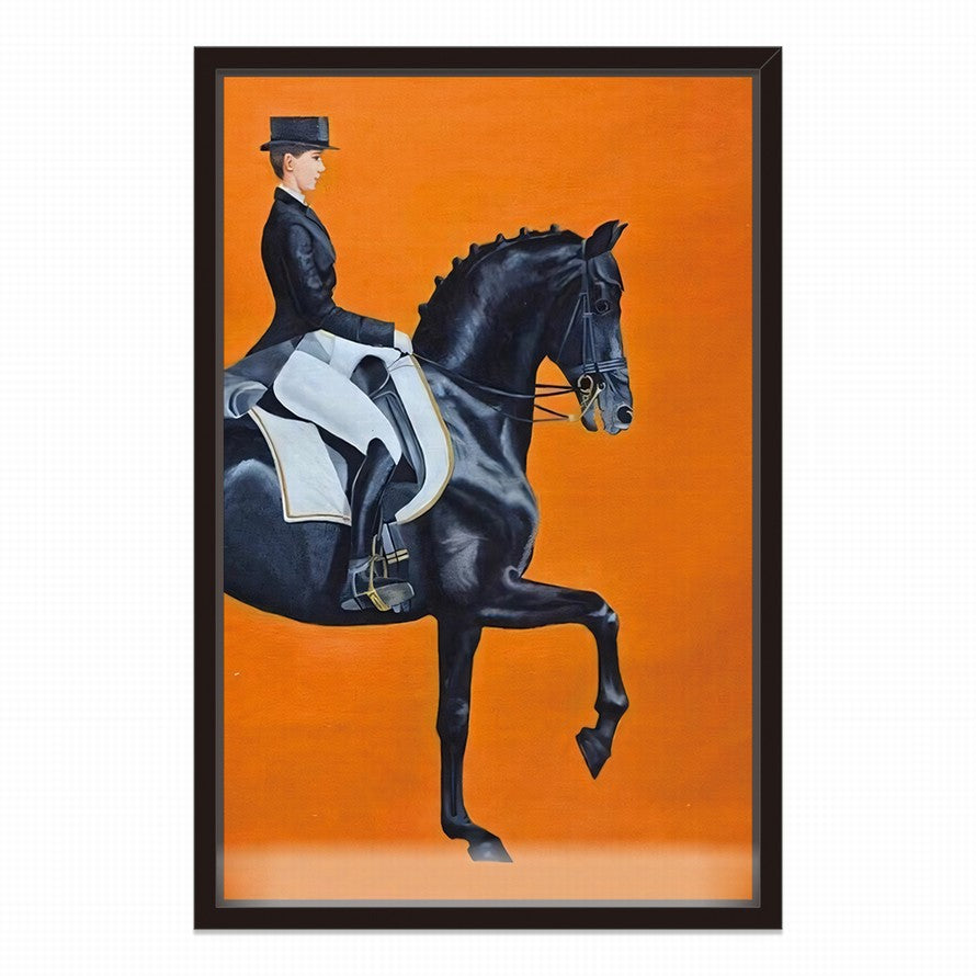 Midnight Rider, Tangerine Sky Canvas