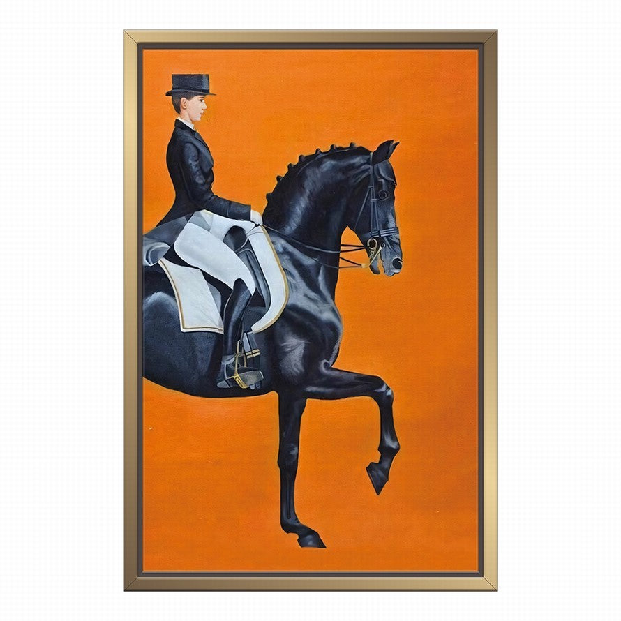 Midnight Rider, Tangerine Sky Canvas